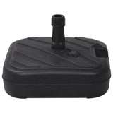 Pied de parasol vidaxl rempli d'eau de sable 24 l noir