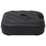 Pied de parasol vidaxl rempli d'eau de sable 24 l noir
