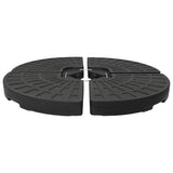 Vidaxl parasol pieds ventilateur - en forme de 4 ST Black