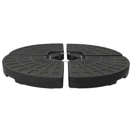 Vidaxl parasol pieds ventilateur - en forme de 4 ST Black