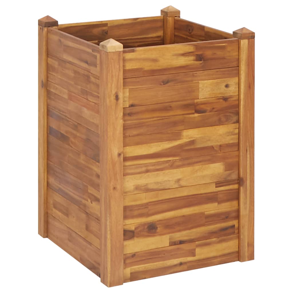 Vidaxl Planter hævede 60x60x84 cm fast acacia træ