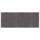 Vidaxl Terrace Fliser 10 stk. 30x30 cm solid Acaciahout Graywash