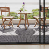 Vidaxl Terrace Fliser 10 stk. 30x30 cm solid Acaciahout Graywash