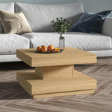 Vidaxl salontafel 60x60x35 cm mdf lichtbruin