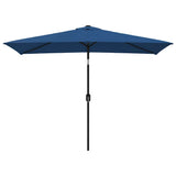 Parasol vidaxl avec poteau métallique 300x200 cm bleu azure