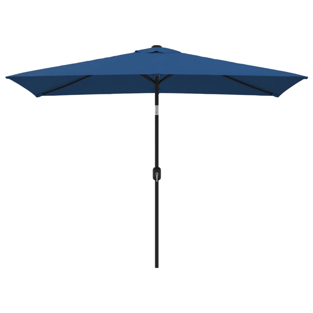 Vidaxl Parasol con palo metallico 300x200 cm blu azzurro