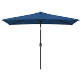 Vidaxl Parasol with metal pole 300x200 cm azure blue