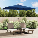 Vidaxl Parasol con palo metallico 300x200 cm blu azzurro