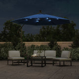 Vidaxl Floating parasol with LED and steel pole 300 cm azure blue