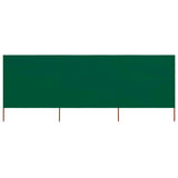 Pare-brise Vidaxl 3 panneaux 400x80 cm Tissu vert
