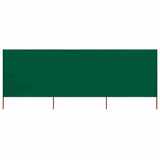 Pare-brise Vidaxl 3 panneaux 400x80 cm Tissu vert