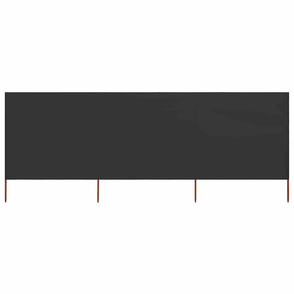 Vidaxx coupe-vent 3 panneaux 400x160 cm tissu anthracite