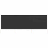 Vidaxx coupe-vent 3 panneaux 400x160 cm tissu anthracite