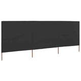 Vidaxx coupe-vent 3 panneaux 400x160 cm tissu anthracite
