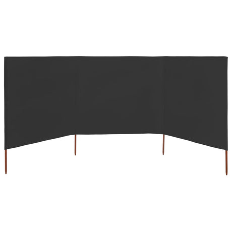 Vidaxx coupe-vent 3 panneaux 400x160 cm tissu anthracite