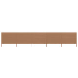 Pare-brise Vidaxl 5 panneaux 600x80 cm tissu taupe