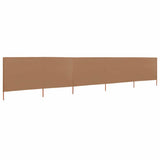 Pare-brise Vidaxl 5 panneaux 600x80 cm tissu taupe