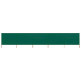 Pare-brise Vidaxl 5 panneaux 600x120 cm tissu vert