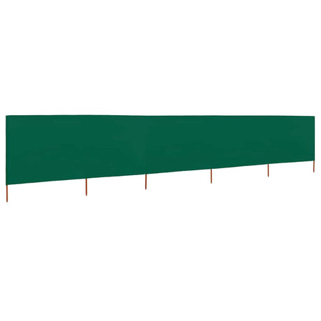Pare-brise Vidaxl 5 panneaux 600x120 cm tissu vert