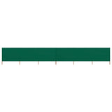 Pare-brise Vidaxl 6 panneaux 800x120 cm tissu vert