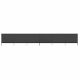 Pare-brise Vidaxl 6 panneaux 800x120 cm Tissu anthracite