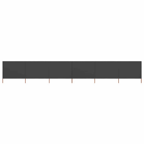 Pare-brise Vidaxl 6 panneaux 800x120 cm Tissu anthracite