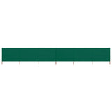 Pare-brise Vidaxl 6 panneaux 800x160 cm Tissu vert