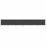 Pare-brise vidaxl 6 panneaux 800x160 cm Tissu anthracite