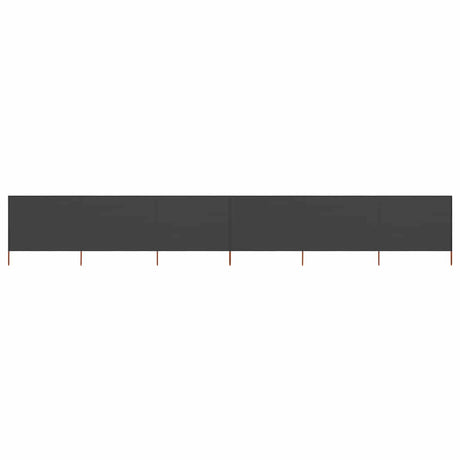 Pare-brise vidaxl 6 panneaux 800x160 cm Tissu anthracite
