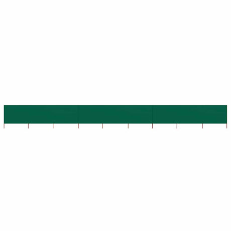 Pare-brise Vidaxl 9 panneaux 1200x120 cm Tissu vert