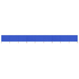 Pare-brise vidaxl 9 panneaux 1200x120 cm tissu azure bleu