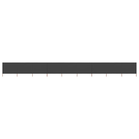 Pare-brise Vidaxl 9 panneaux 1200x160 cm Anthracite