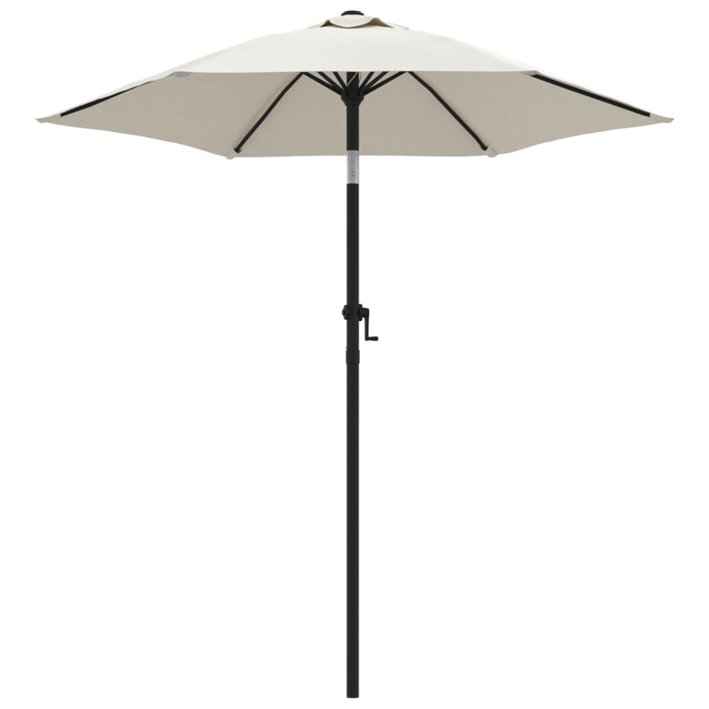 Vidaxl Parasol 200x224 cm aluminiowy piasek biały