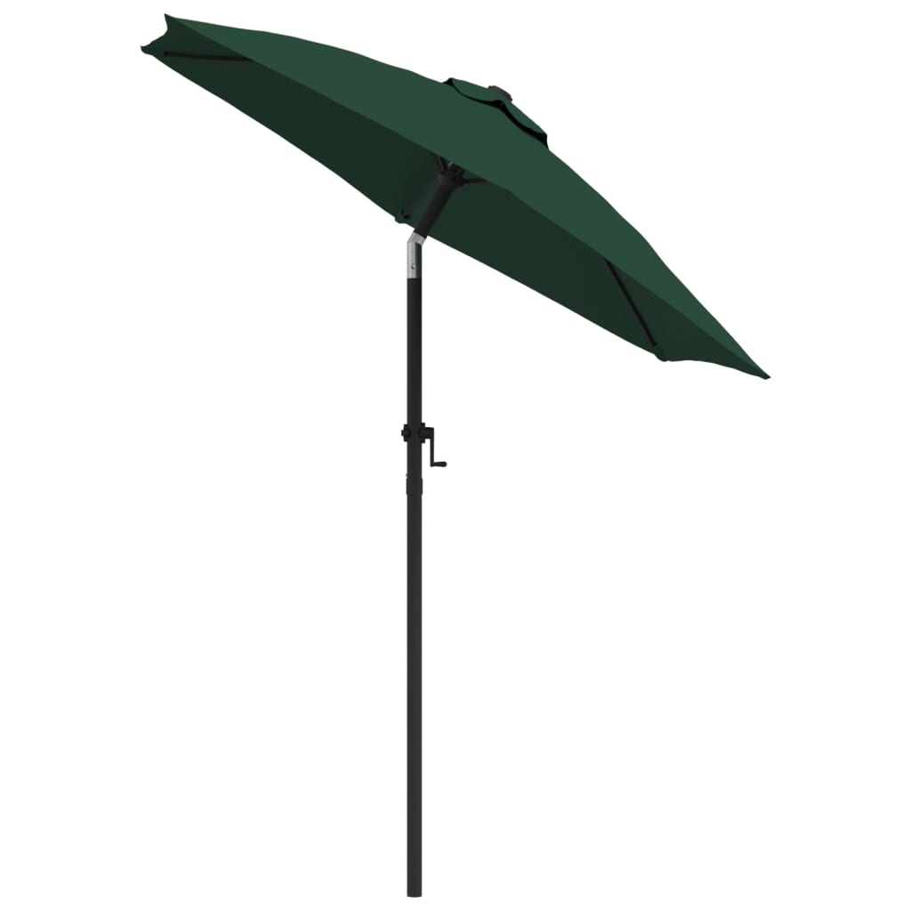 Vidaxl Parasol 200x224 cm aluminiumsgrønn