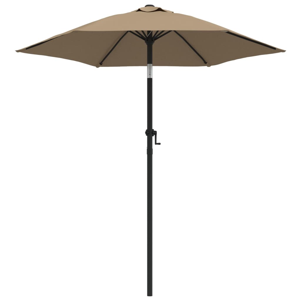 Vidaxl Parasol 200x224 cm Aluminum taupe