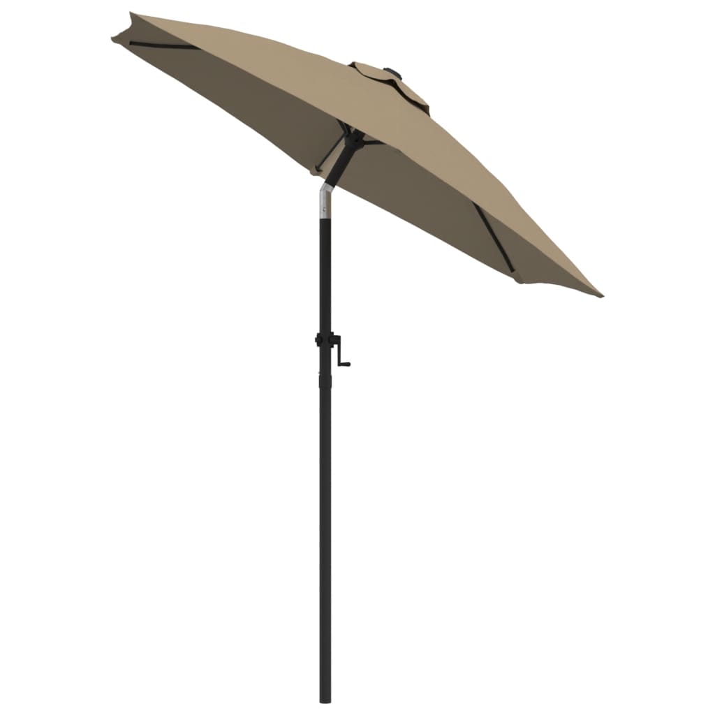 Vidaxl Parasol 200x224 cm aluminijast taupe