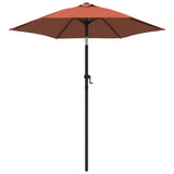 Vidaxl Parasol 200x224 cm Terracotta in alluminio