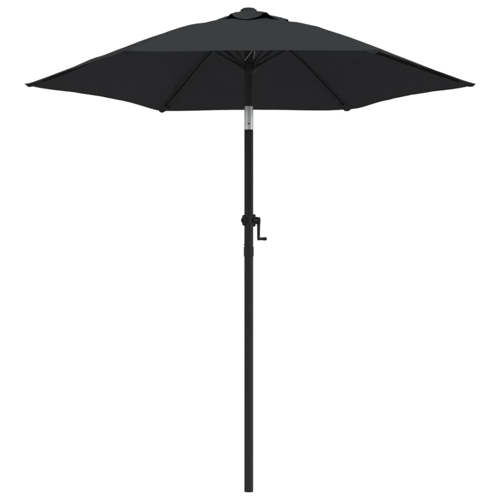 Vidaxl Parasol 200x224 cm hliníková černá