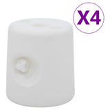 Vidaxl Part Alsos 4 St PE White