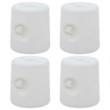 Vidaxl partie alsos 4 st pe blanc