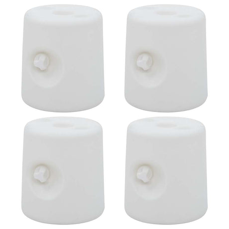 Vidaxl partie alsos 4 st pe blanc