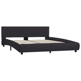 Vidaxl bedframe met led kunstleer zwart 160x200 cm