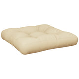 Vidaxl Pallet Cushion 60x61.5x10 cm tyg beige