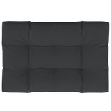 Vidaxl Pallet Cushion 120x80x12 CM tela negra