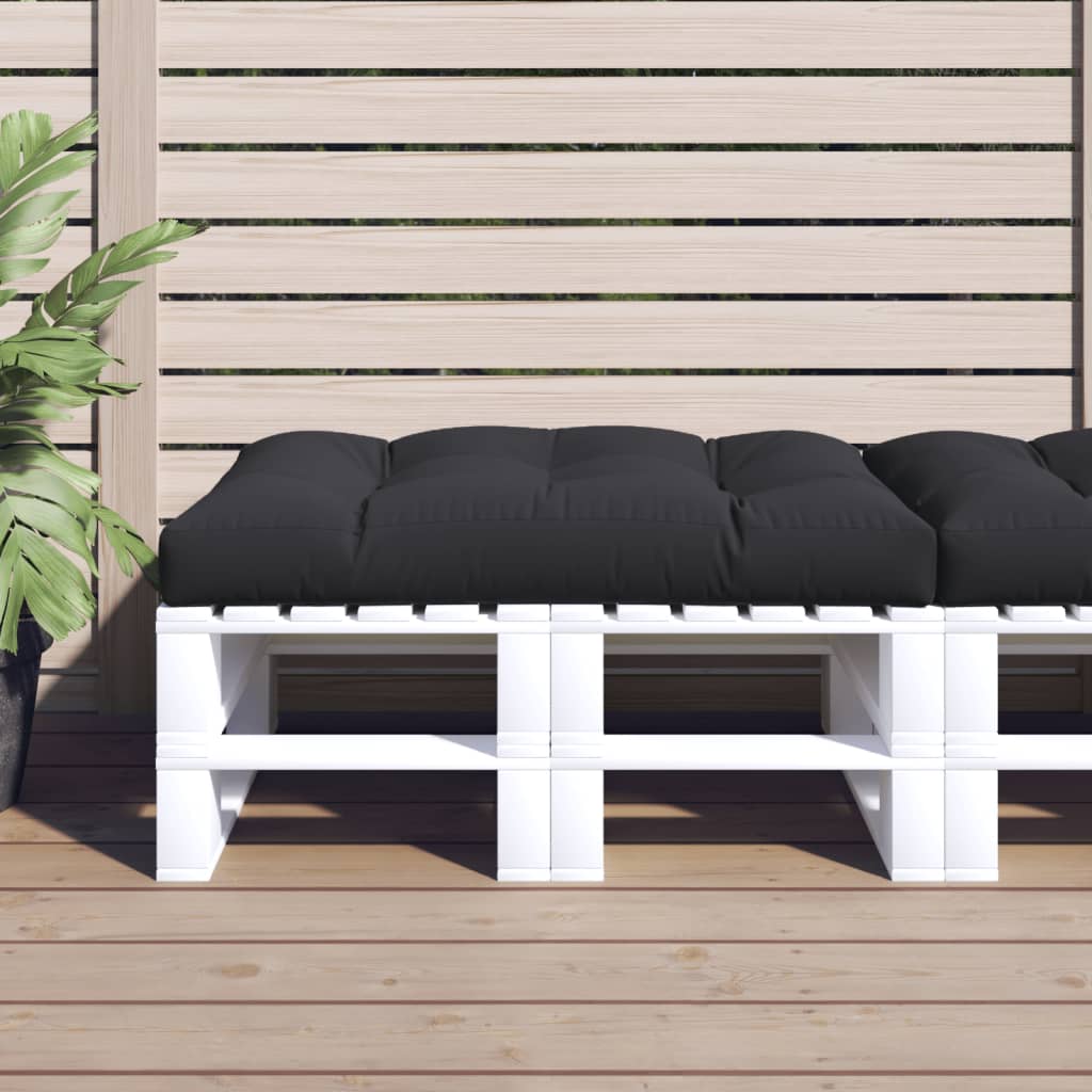 Vidaxl Pallet cushion 120x80x12 cm Fabric Black