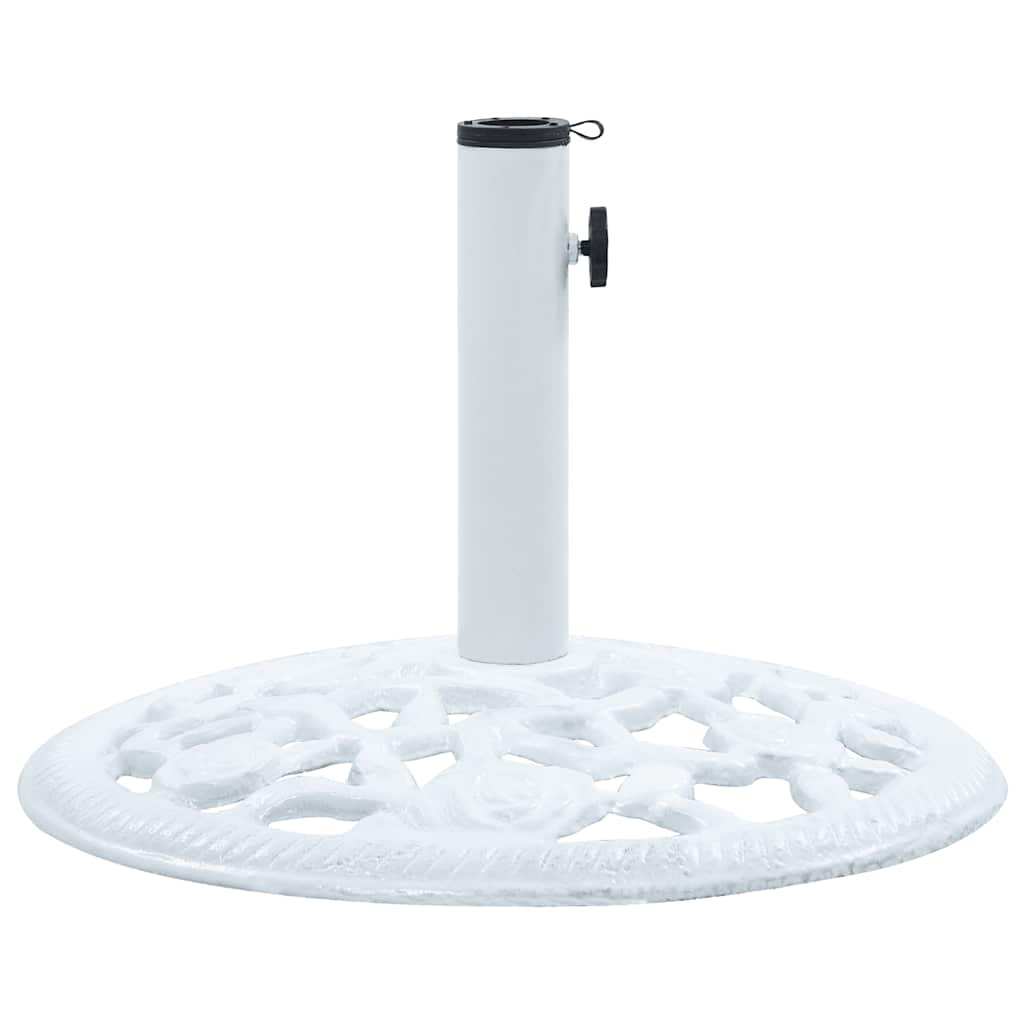 Vidaxl Parasol Foot 12 kg 48 cm de hierro fundido blanco