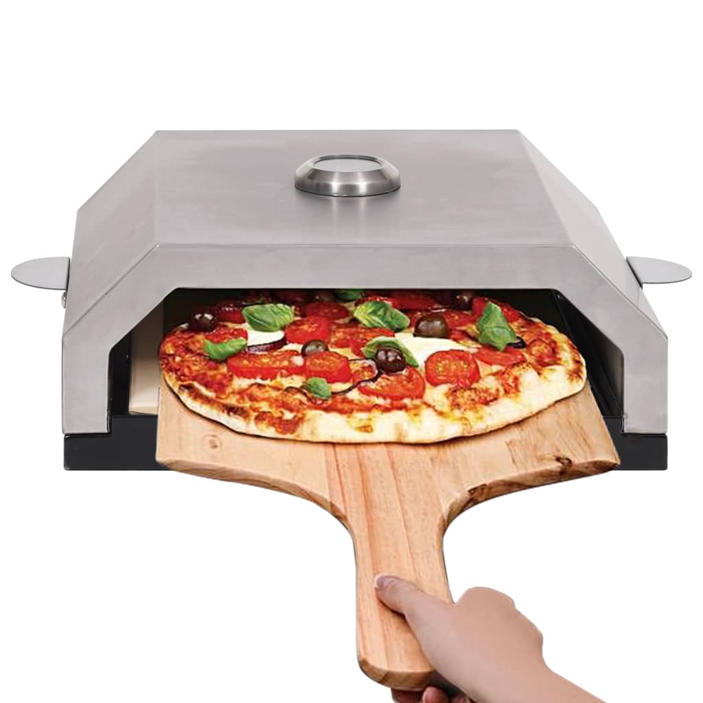 Vidaxl pizzaoven met keramische steen voor gas- houtskoolbarbecue