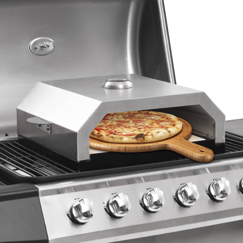 Forno a pizza Vidaxl con pietra ceramica per barbecue a gas