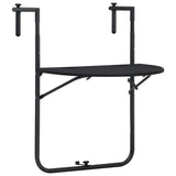 Vidaxl balkontafel hangend 60x64x83,5 cm rattan-look kunststof zwart