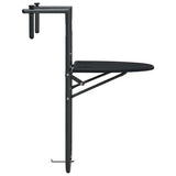 Vidaxl balkontafel hangend 60x64x83,5 cm rattan-look kunststof zwart